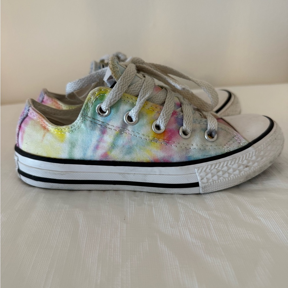 Converse All Star Lace Up Low Top Shoes Tie Dye 365582F Youth Sz.13  - NICE